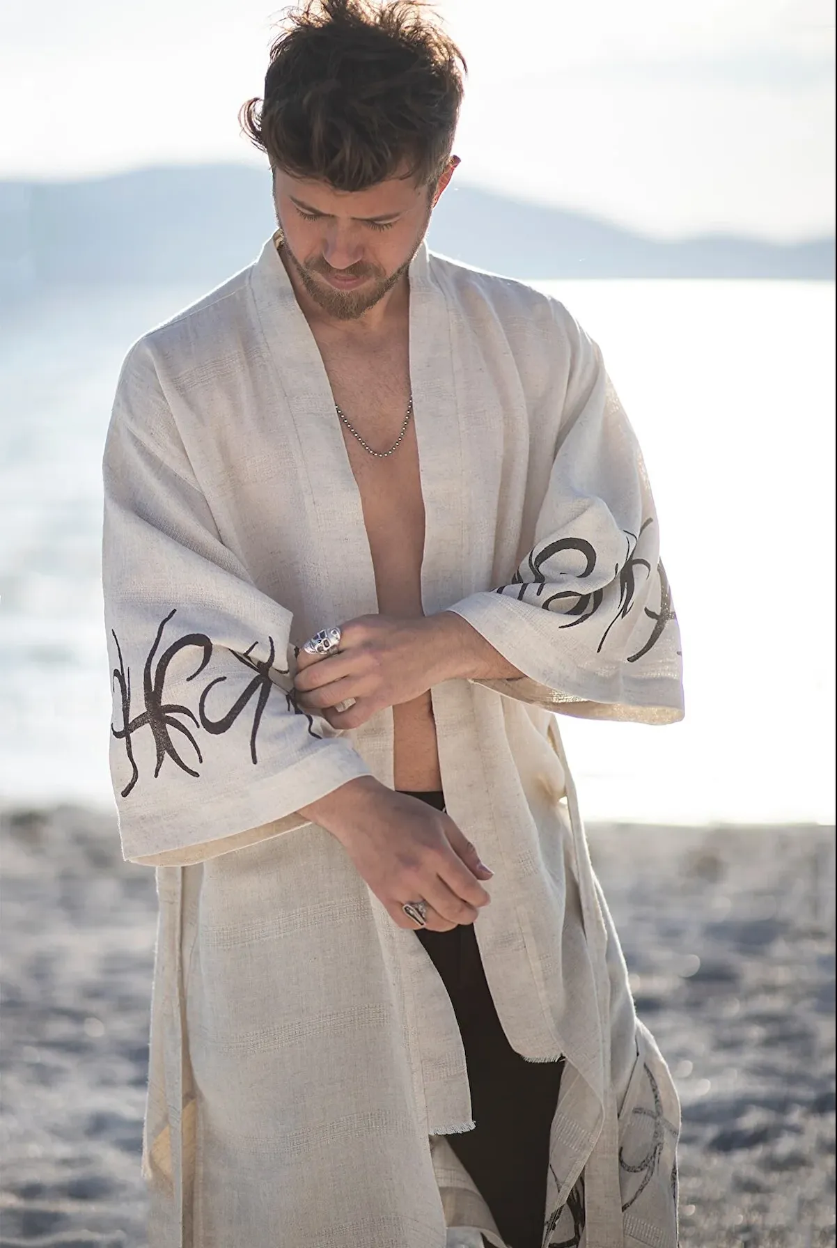 Air God Linen Kimono