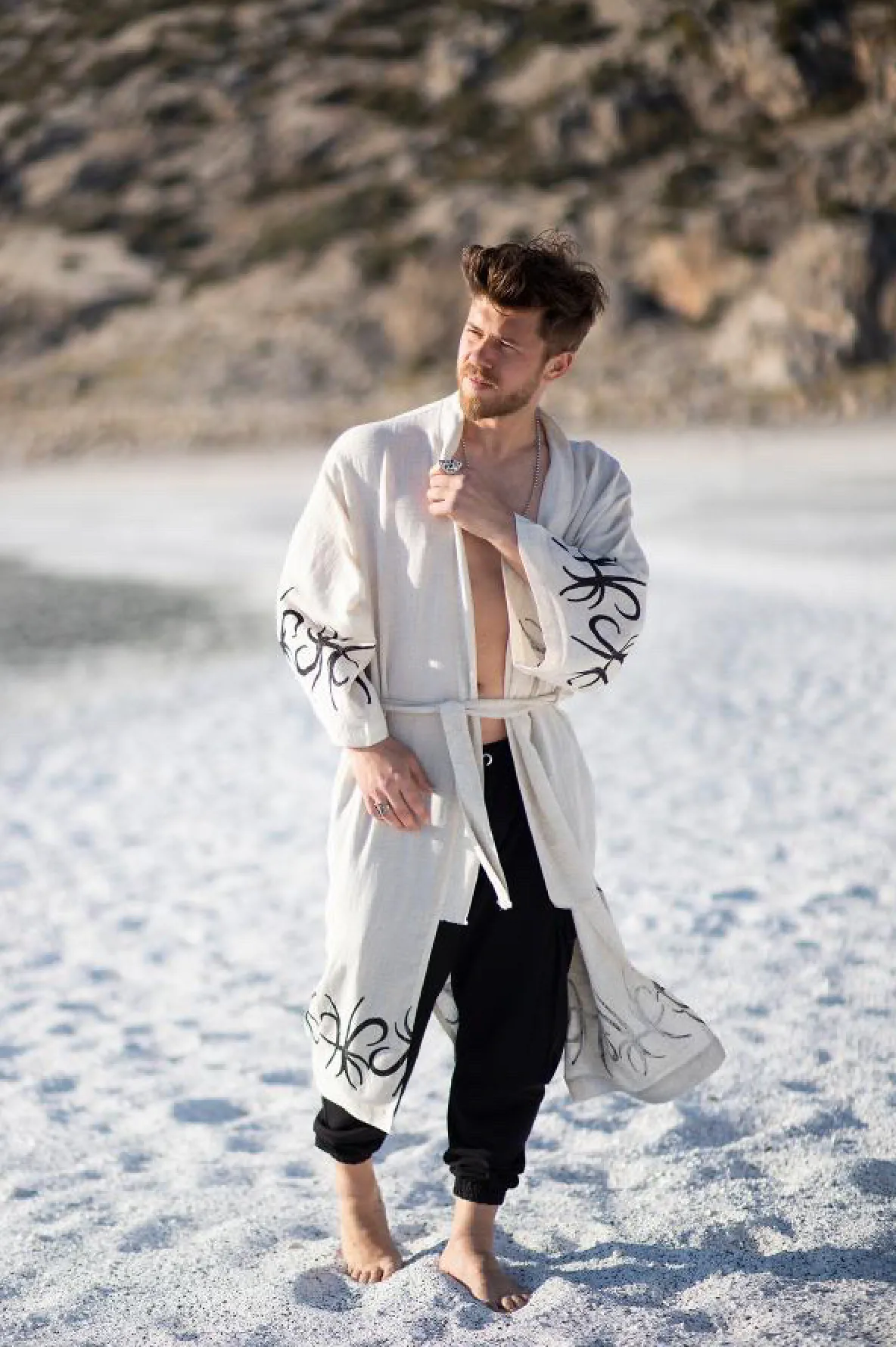 Air God Linen Kimono