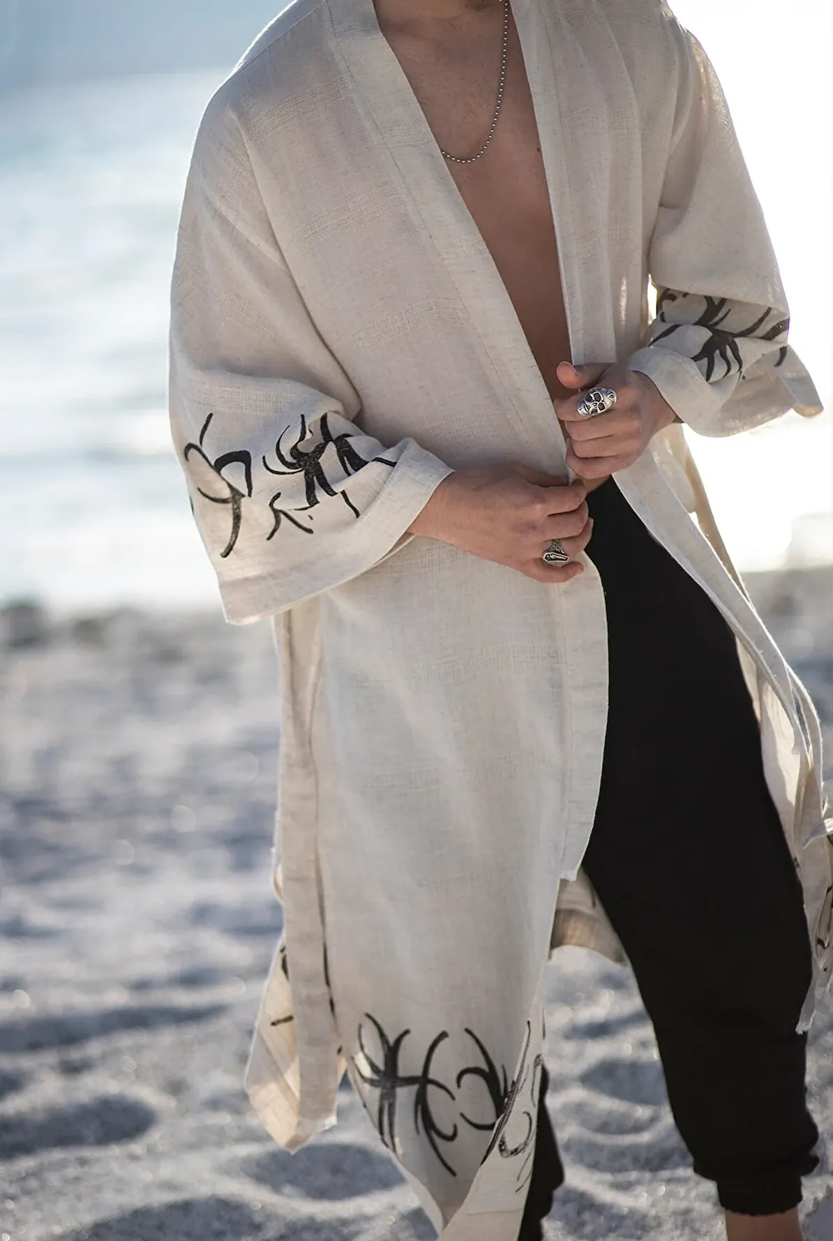 Air God Linen Kimono