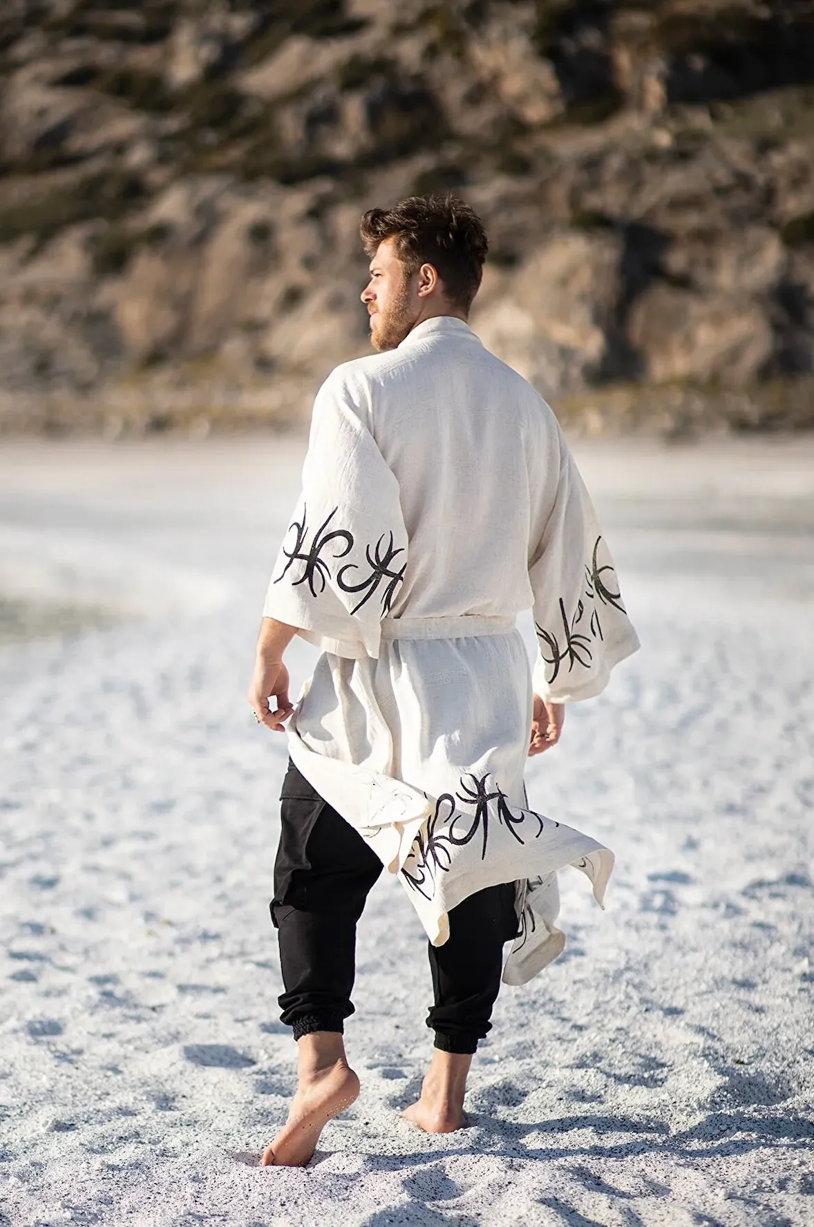 Air God Linen Kimono