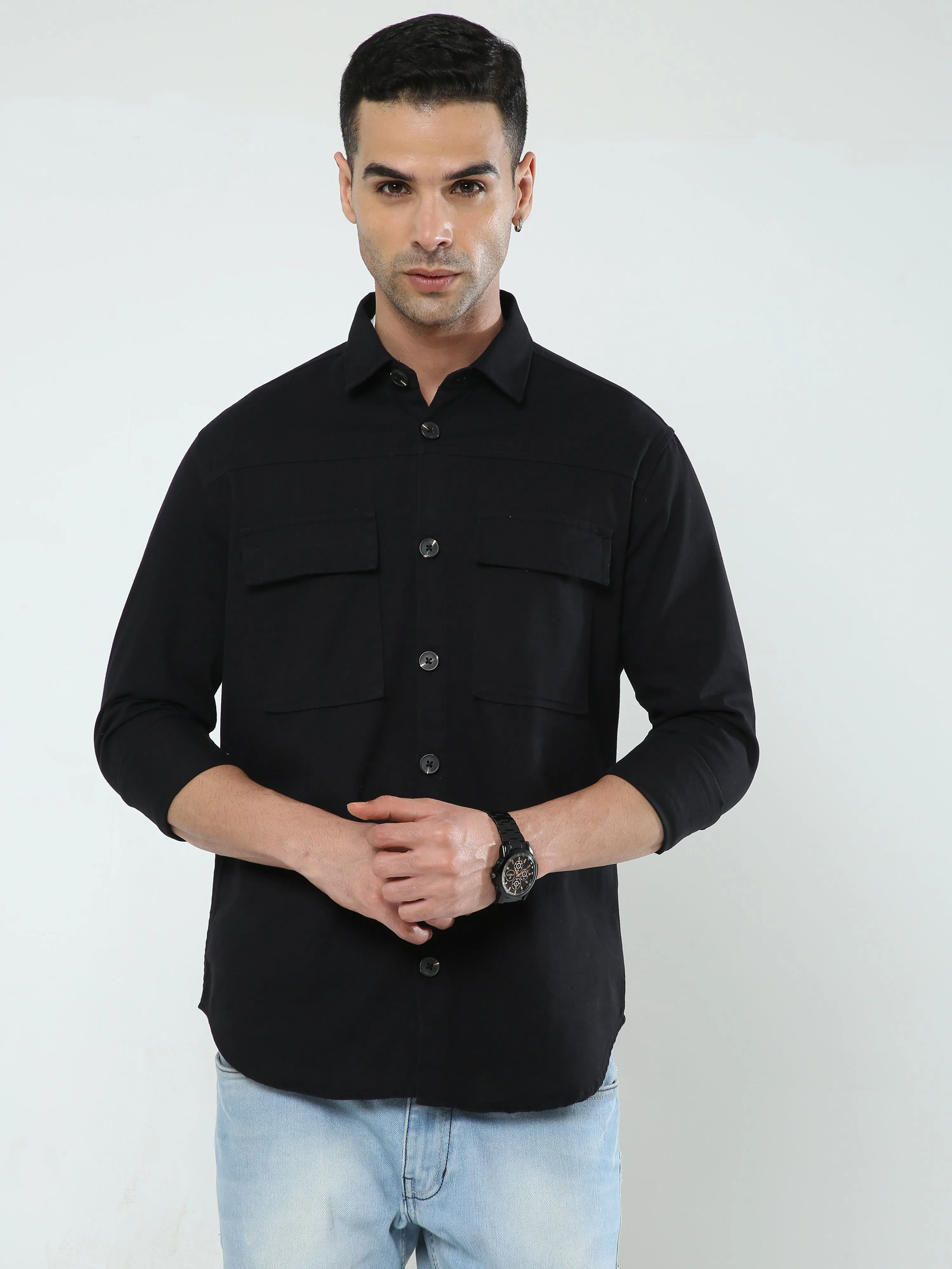 Albatross Black Shacket for men