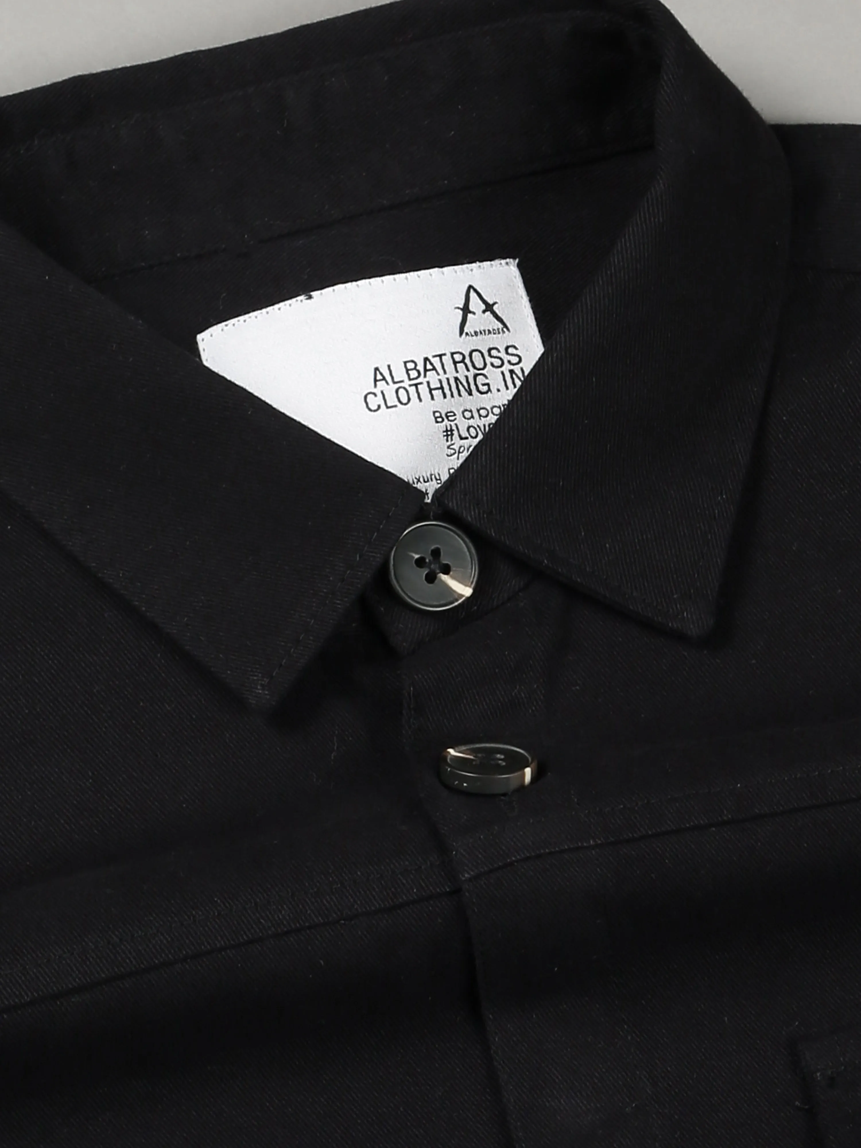 Albatross Black Shacket for men