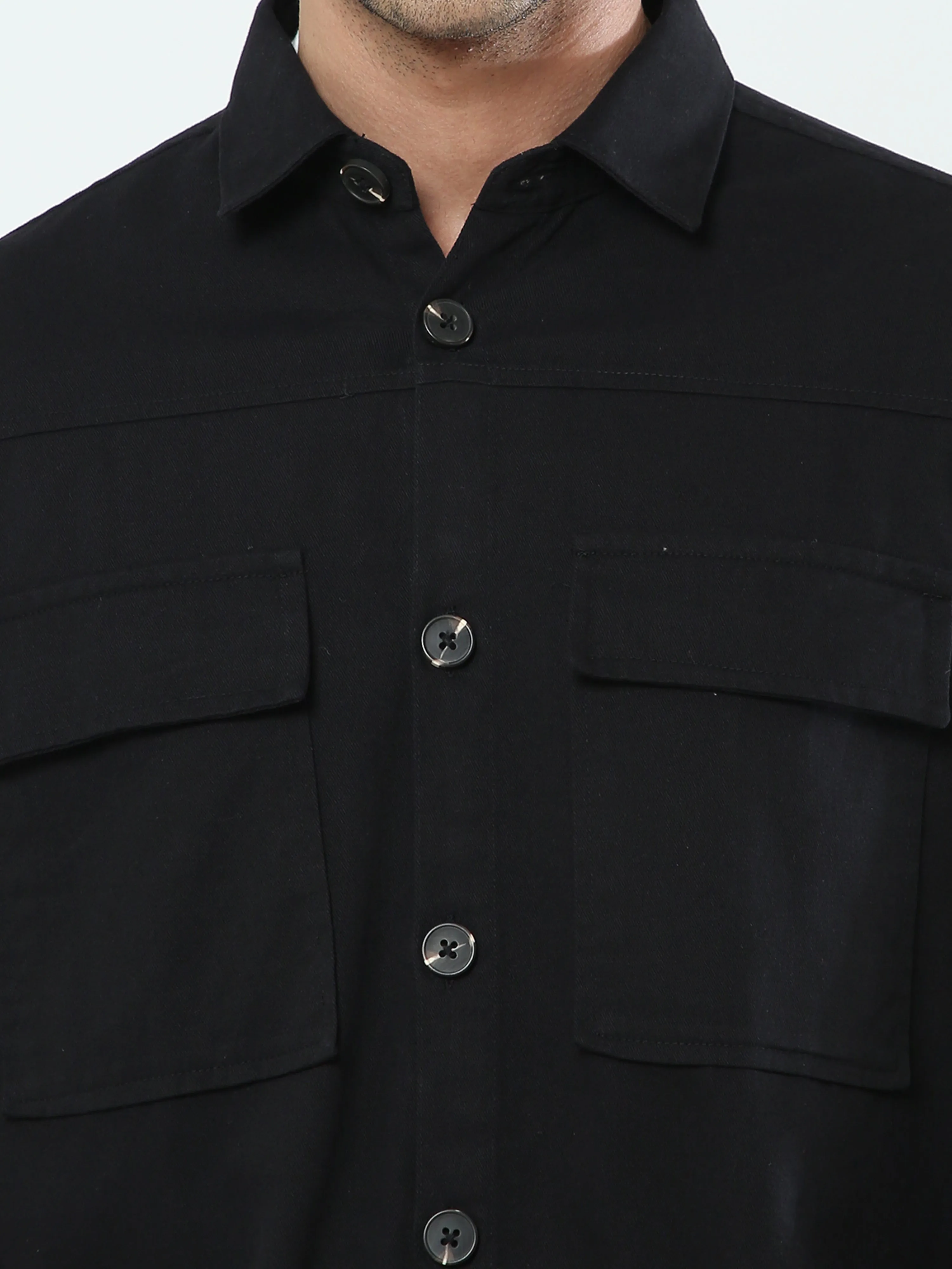 Albatross Black Shacket for men