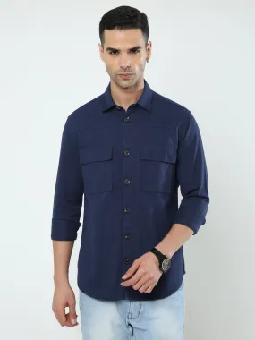 Albatross Blue Shacket for men