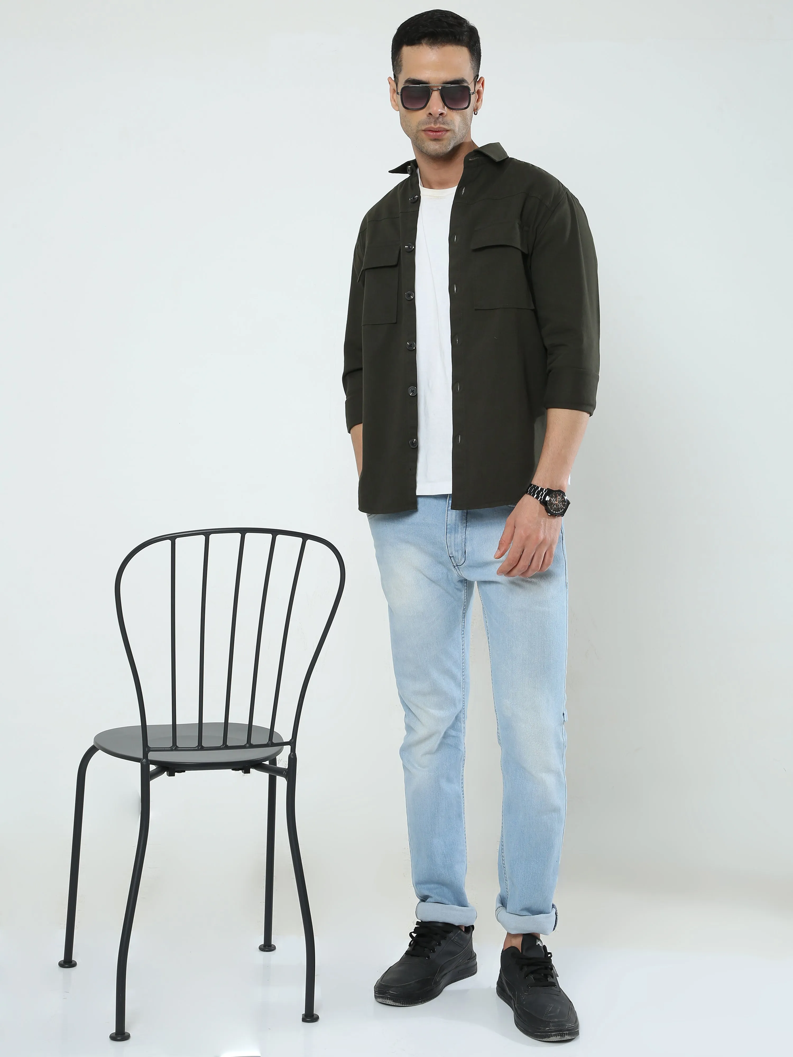 Albatross Military Green Shacket for men