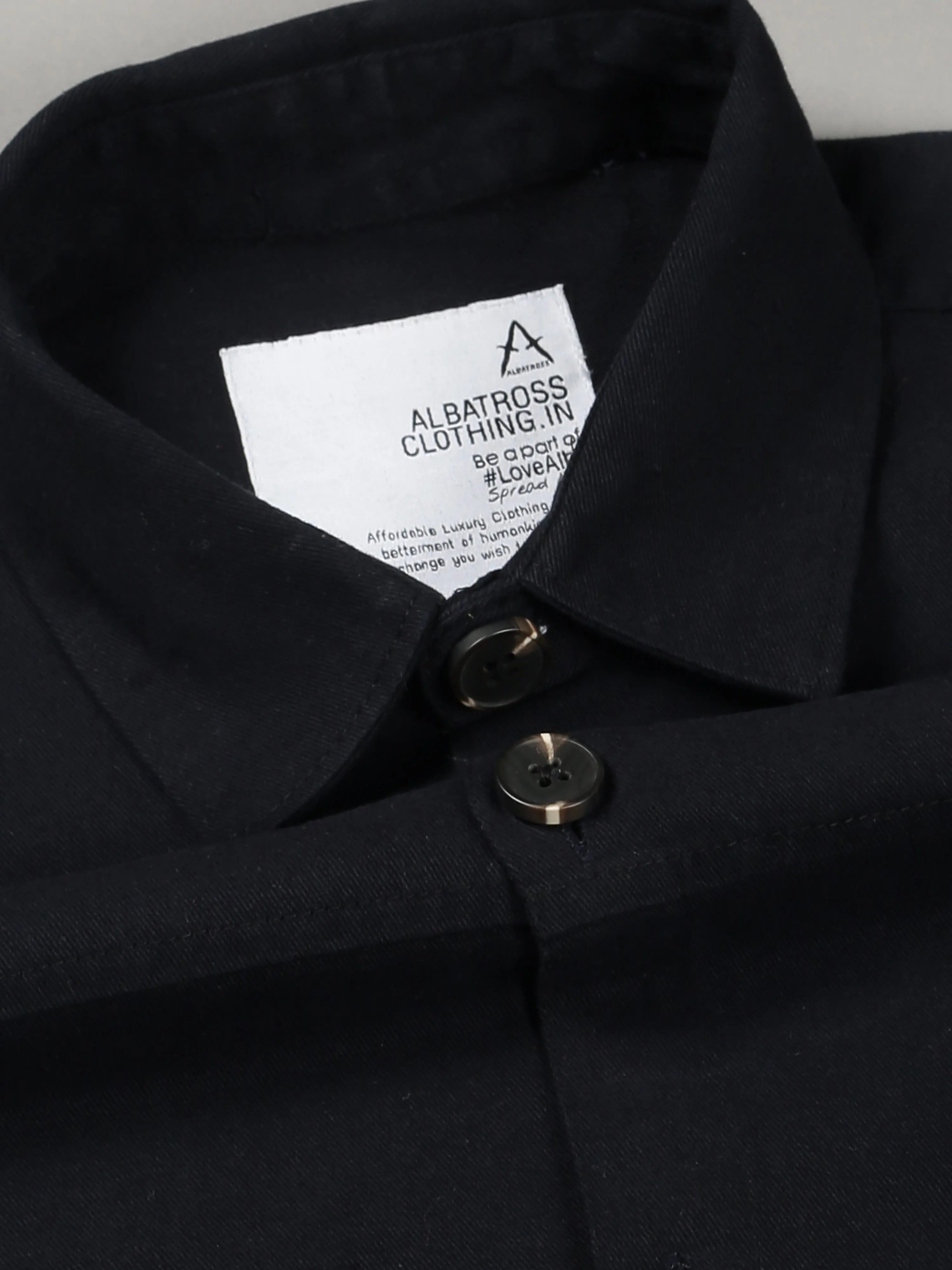 Albatross Navy Blue Shacket for men
