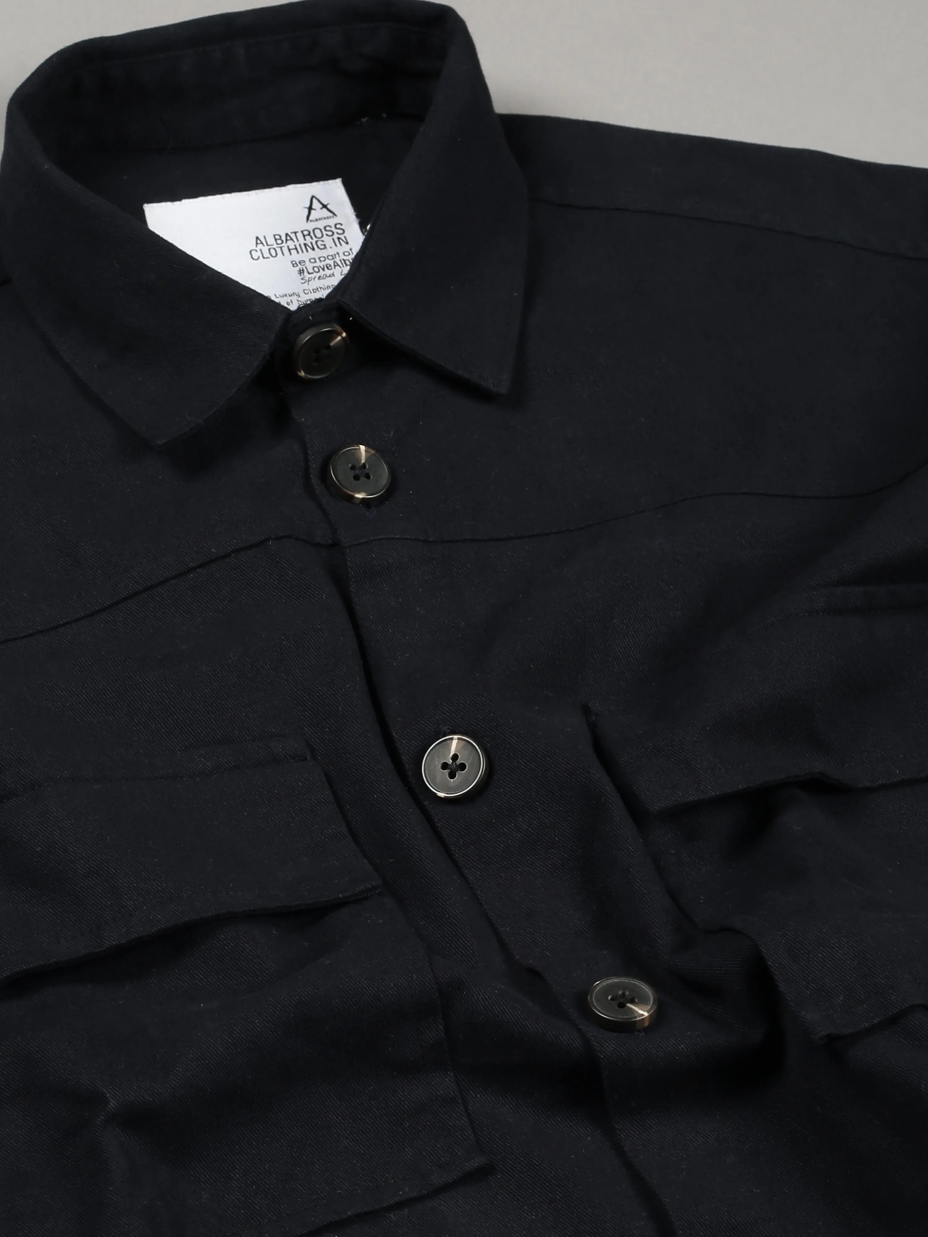 Albatross Navy Blue Shacket for men