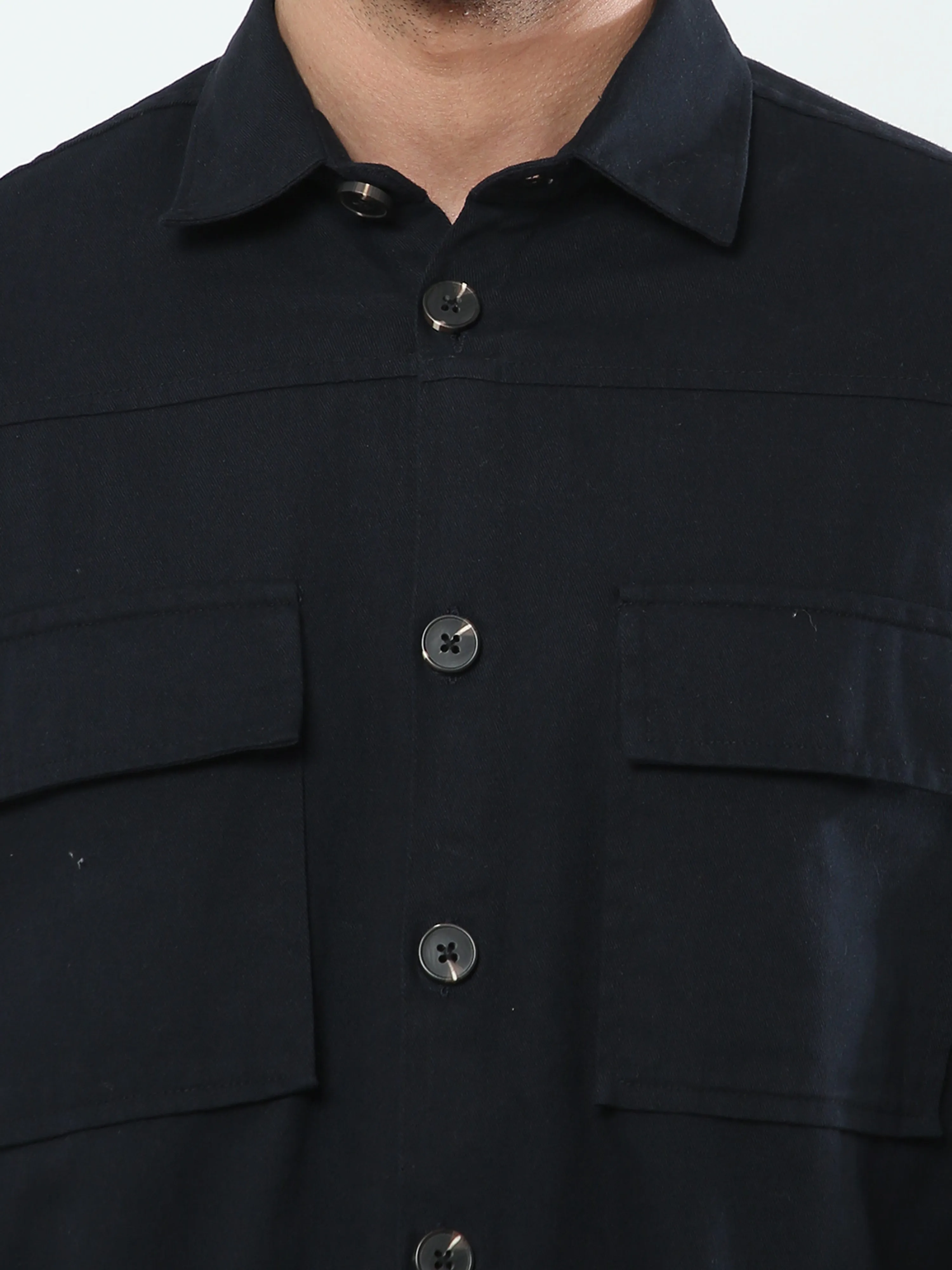 Albatross Navy Blue Shacket for men