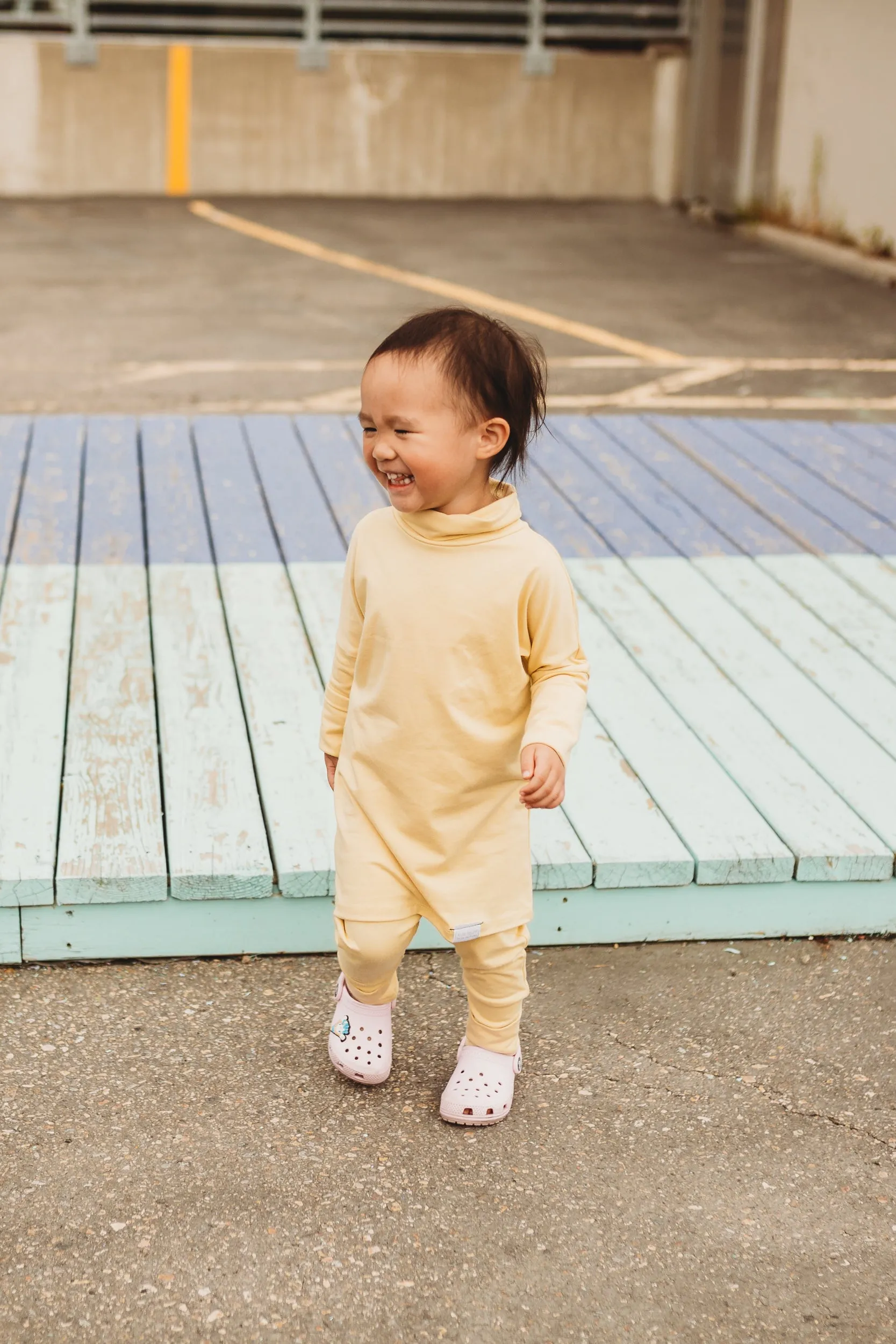Grow With Me Turtleneck | Honeysuckle (6-18 months, 6-8 years)