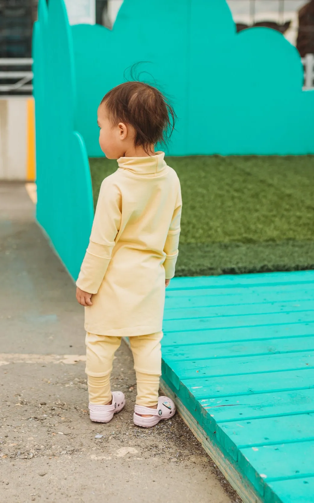 Grow With Me Turtleneck | Honeysuckle (6-18 months, 6-8 years)