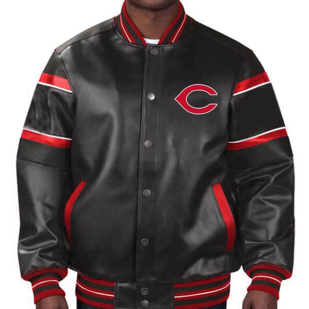 MLB Cincinnati Reds Leather Jacket