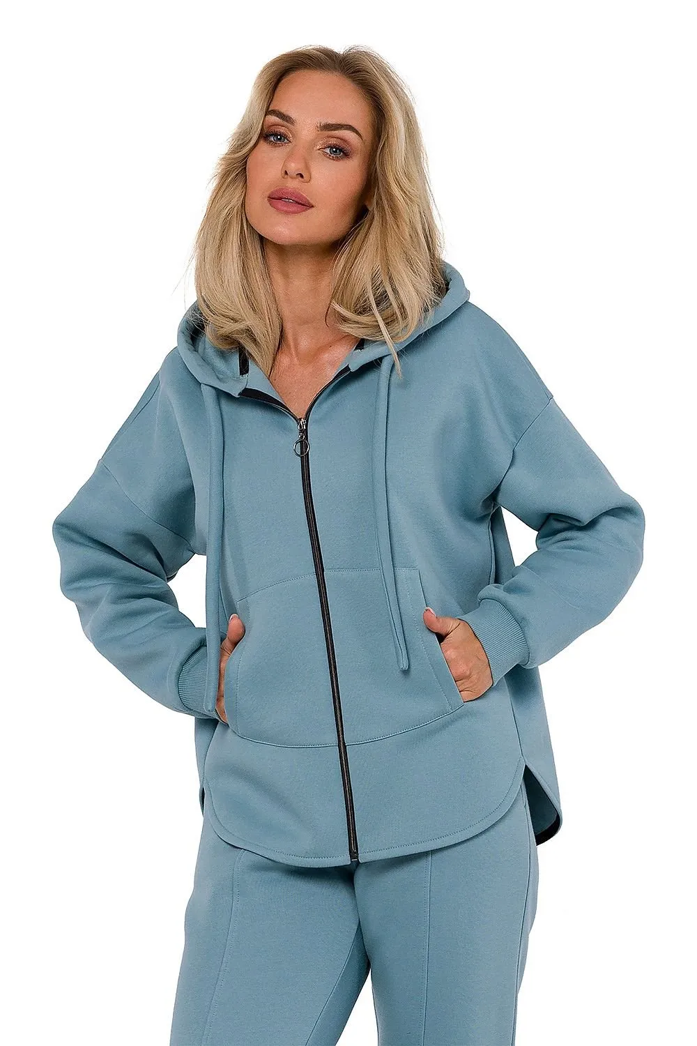 TEEK - Zip Up Pocketed Hoodie