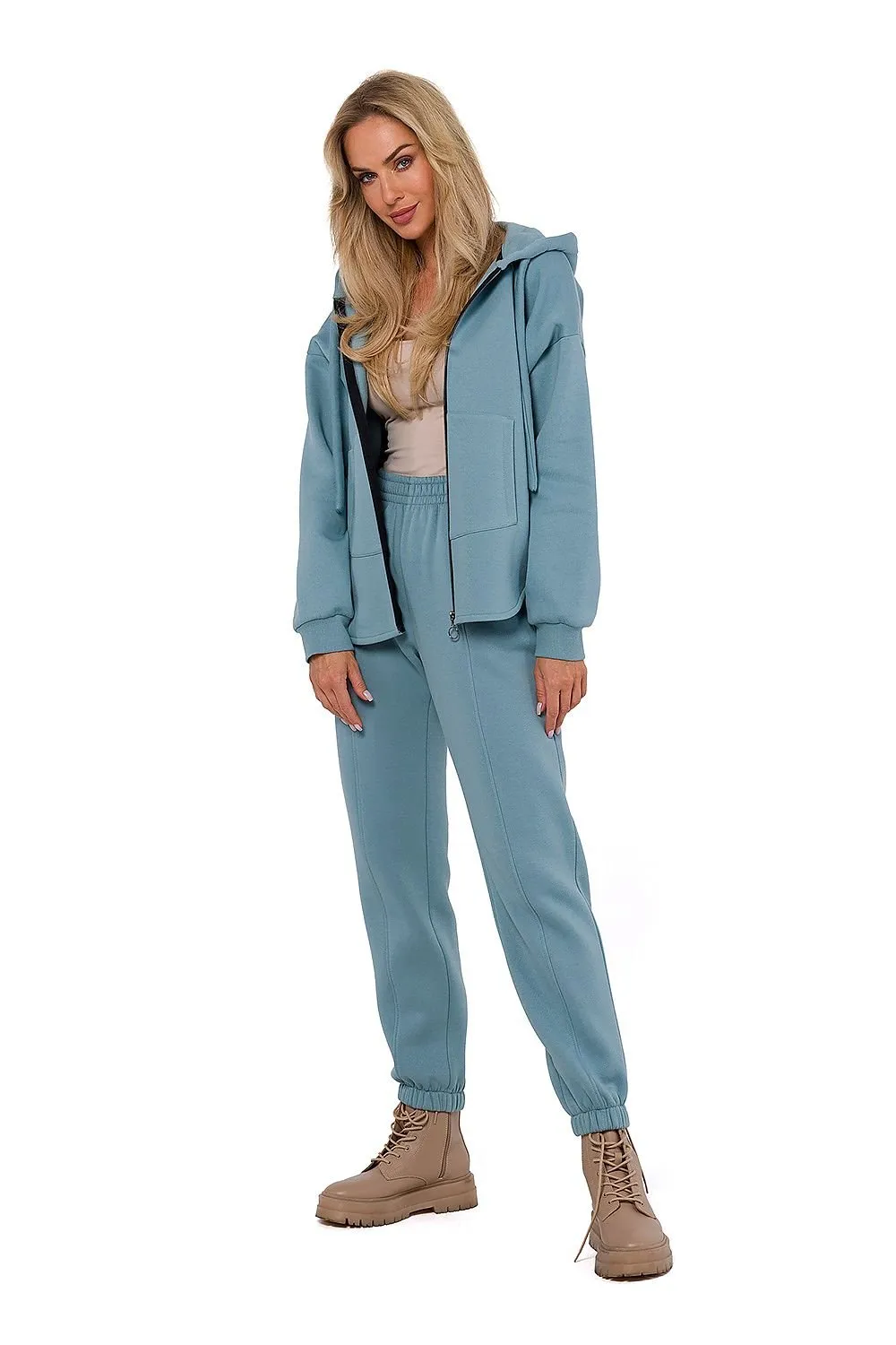 TEEK - Zip Up Pocketed Hoodie
