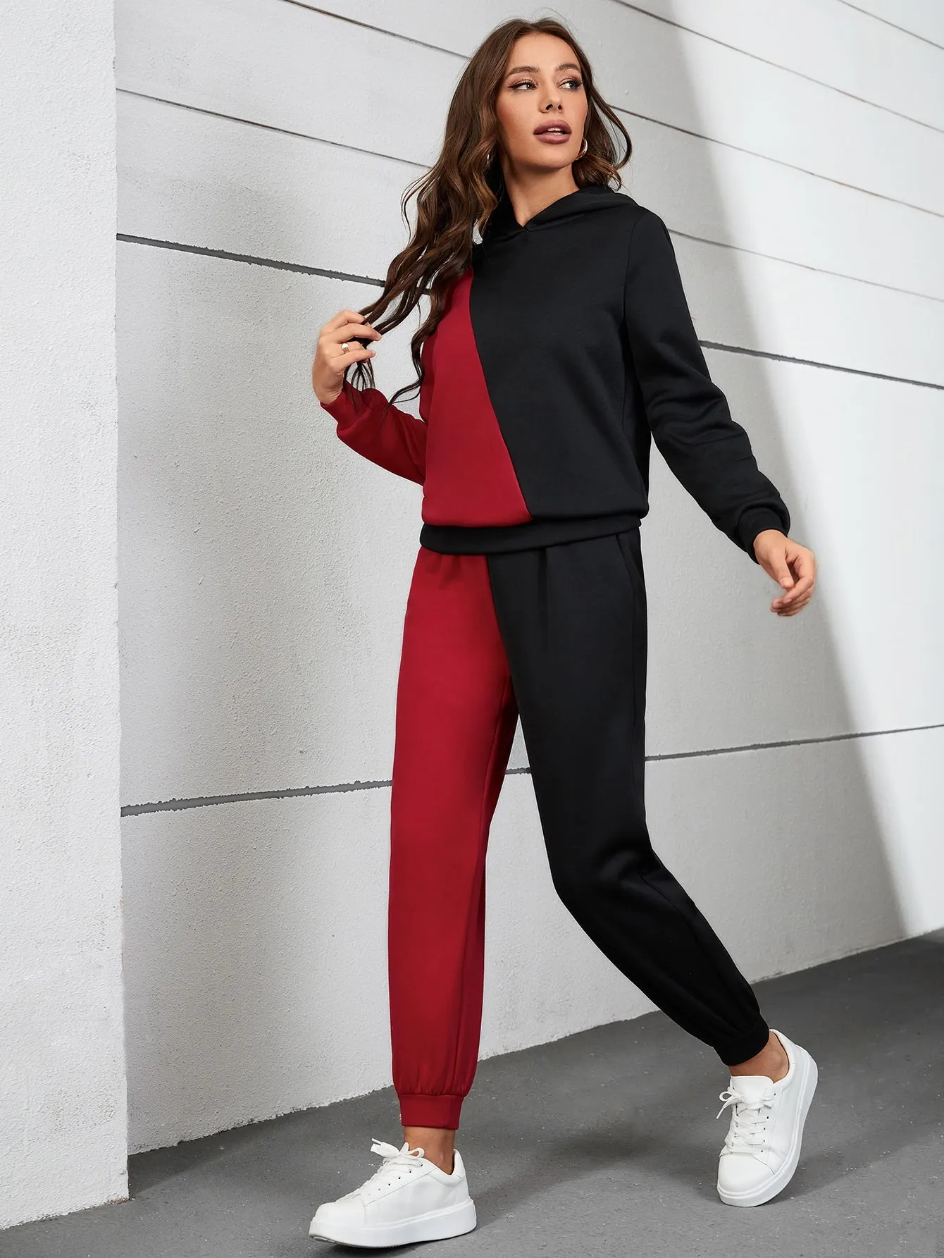 Two Tone Hoodie & Sweatpants